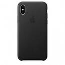 Чехол Apple Leather Case Black (MQTD2) для iPhone X