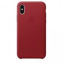 Чехол Apple Leather Case (PRODUCT) Red (MQTE2) для iPhone X