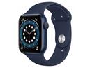 Apple Watch Series 6 44mm Blue Aluminum Case with Deep Navy Sport Band (M00J3)