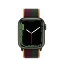 Apple Watch Series 7 41mm Green Al with Dark Cherry/Forest Green Sport Loop (MKNF3) 