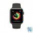 Apple Watch 42mm Space Gray Al Case with Black Sport Band (Series 3) MQL12