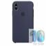 Apple Silicone Case Midnight Blue (MQT32) для iPhone X