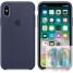 Apple Silicone Case Midnight Blue (MQT32) для iPhone X