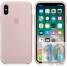 Чехол Apple Silicone Case Pink Sand (MQT62) для iPhone X