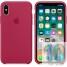 Чехол Apple Silicone Case Rose Red (MQT82) для iPhone X