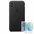 Чехол Apple Leather Case Black (MQTD2) для iPhone X