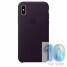 Чехол Apple Leather Case Dark Aubergine (MQTG2) для iPhone X