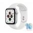 Apple Watch SE 44mm Silver Aluminum Case / White Sport (MYDQ2)