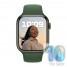 Apple Watch Series 7 41mm Green Al Case With Green Sport Band (MKN03)