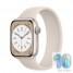 Apple Watch Series 8 41 mm Starlight Aluminum Case with Solo Loop