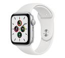 Apple Watch SE 44mm Silver Aluminum Case / White Sport (MYDQ2)