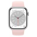 Apple Watch Series 8 45mm Silver Aluminum Case with Chalk Pink Solo Loop